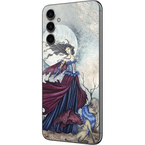 Amy Brown The Moon is Calling Fairy and Dragon Galaxy A14 5G Skin